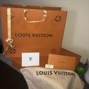 Lg Louis Vuitton Box, Bag, Dust Bag, Ribbon &cover